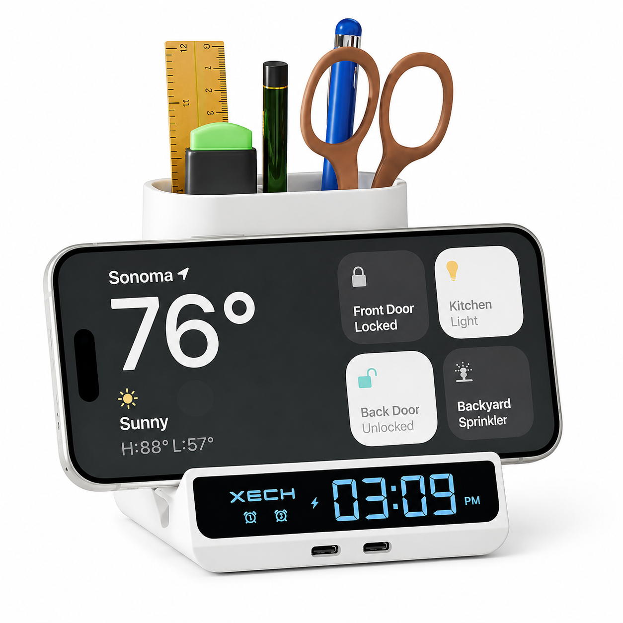 xech-clock-with-penstand-and-wireless-charger-quest-max