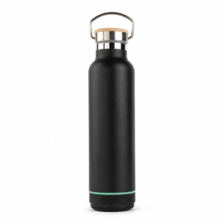 Bot-All Bottle Groove Detachable BT Speaker (Bamboo Lid with Speaker)